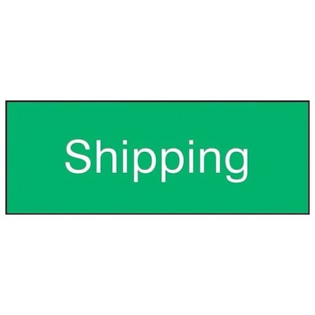 Accuform Shipping, Engraved Plastic, 3 in x 8 in PSG836GN